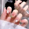 With Glue Fake Nails Gradients Nail Tips Waterproof French False Nails  for Women and Girls