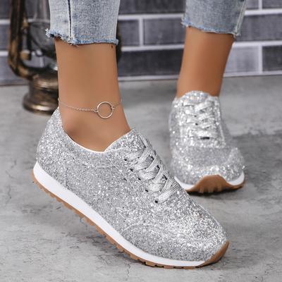 Fashion New Trend Women Casual Shoes Women Fashion Spring Autumn Sequin Sneakers Women Shallow Platform Vulcanize Shoes Zapatillas Mujer