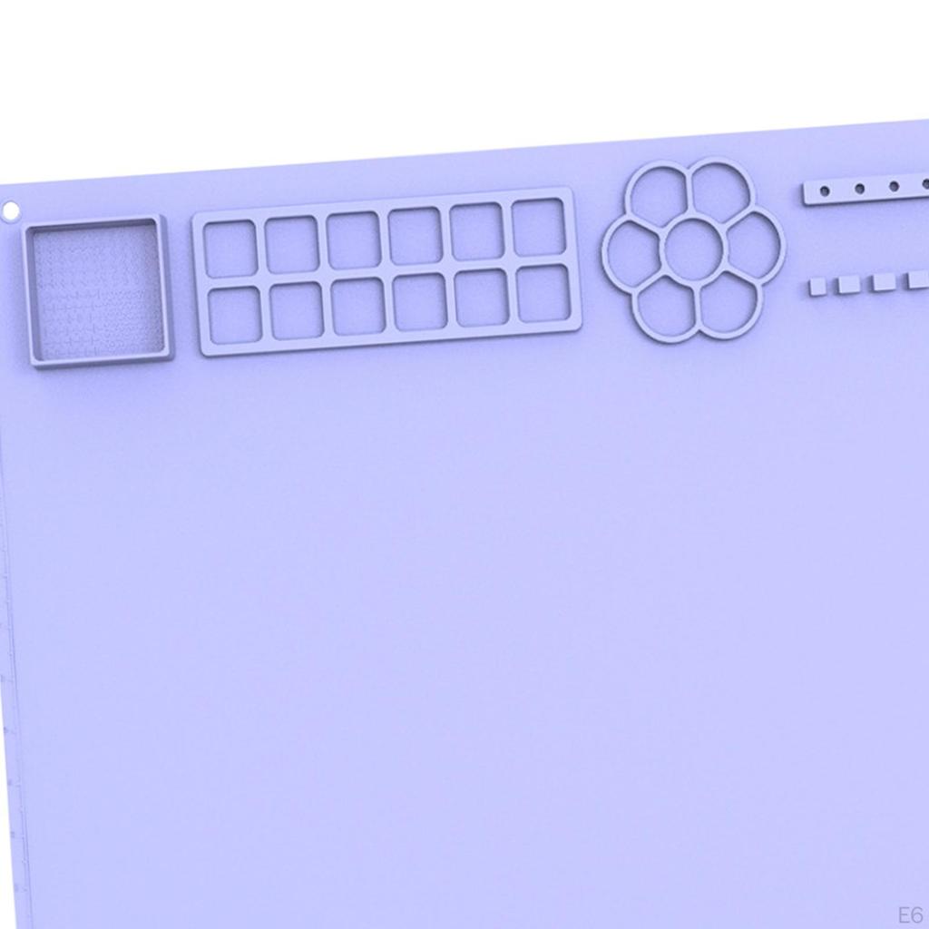 Silikon-Bastelmatte für Kinder, Kunst, wasserdicht, gefaltet, Aufbewahrungsblatt, Basteln