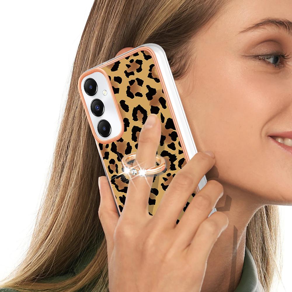 YB IMD Series-20 Style D for Samsung Galaxy A05s 4G Kickstand Cover Electroplated Phone Case