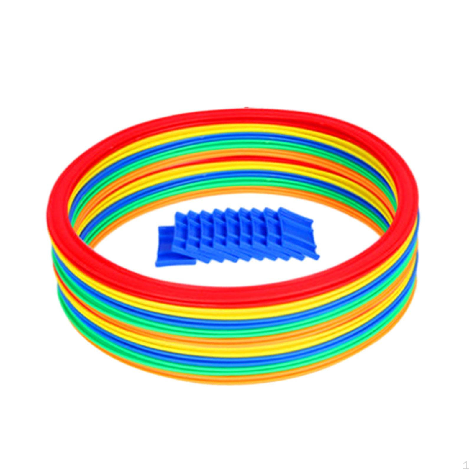 

Hopscotch Rings Game for Kids Ages 3+ Jumping Activity 28cm 10 rings