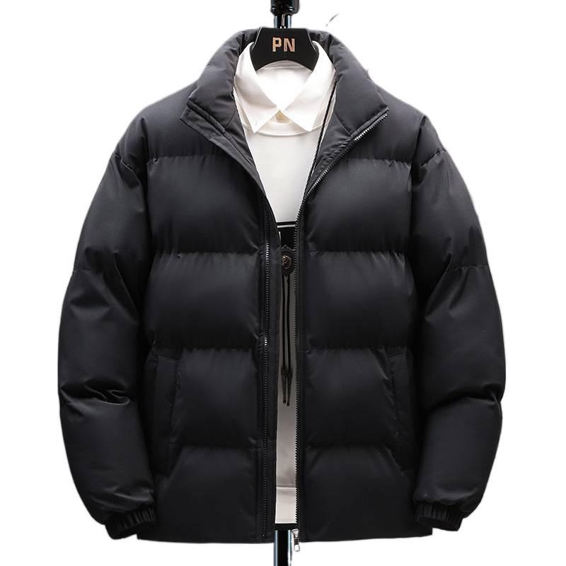 Men's High-End Velvet Thickened Winter Cotton Padded Jacket - Warm Bread Style