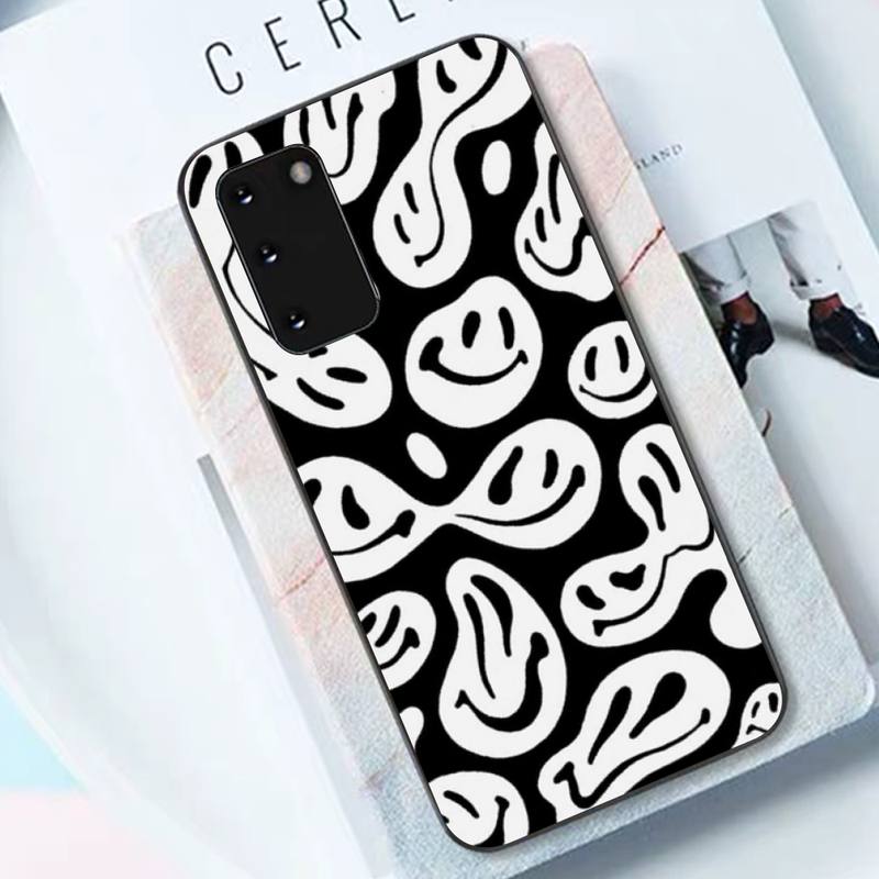

Funny Smiley Face Phone Case for Samsung S10 21 20 9 8 plus lite S20 UlTRA 7edge Samsung S22 5G