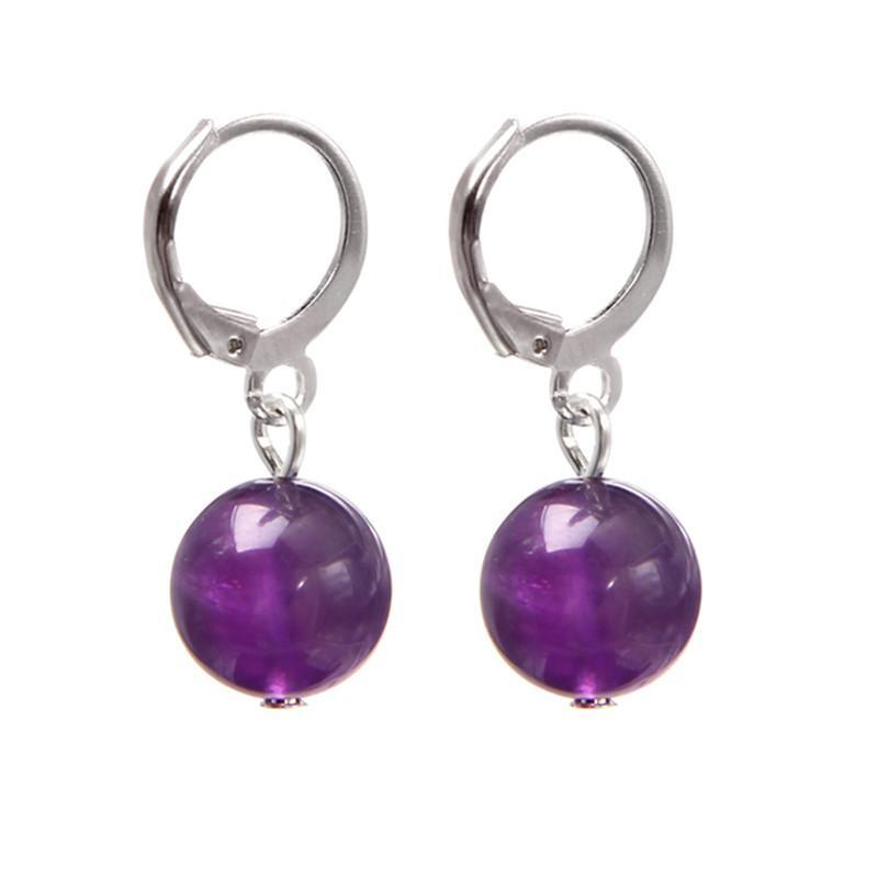 

Женские серьги-капли из красного, зеленого агата ручной работы, натуральный лазурит, аметист, каменные бусины, очаровательные висячие серьги, ювелирные изделия amethyst