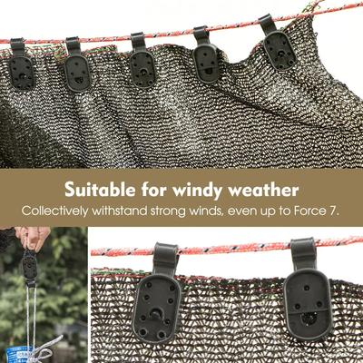 50/100PCS Shade Cloth Clips Shade Fabric Clamps Grommets For Net Mesh Cover Sunblock Fabric In Garden Backyard Greenhouse Fixer