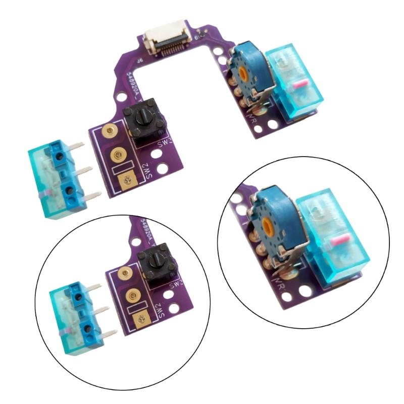 PCB Board Key Button Board WeldingFree for GProX Superlight2 Mouse Hot Swap With Gold Mouse Encoders