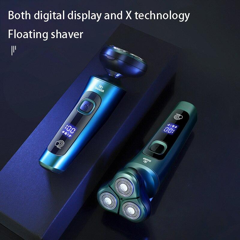 4in1 Three Head Hair Razor Mens Facial Cleansing Shaver Multi-use Washable Hairtrimmer Multipurpose Nose Nostril Trimer