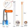 Haojiaho Pipe Cleaner and Pipe Brush (3-Piece Set) for Drain Cleaning, Pipe Plumbing, Drain Clearing, Cleaning, Long, Thin Brush, Wire, Bath, Kitchen,