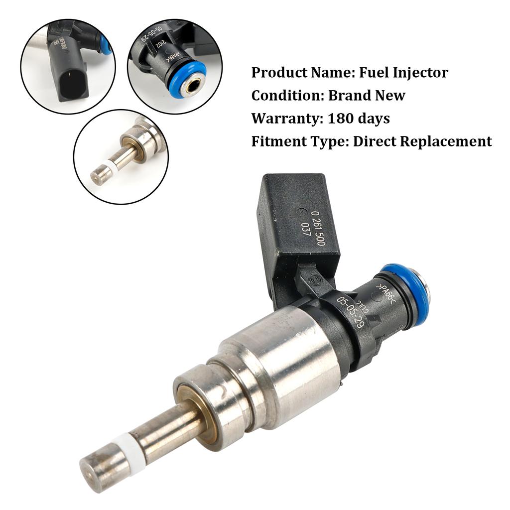 1PCS Fuel Injector 06E906036F Fit Q5 A4 A5 A6 3.2L V6 2008-2011 0261500037