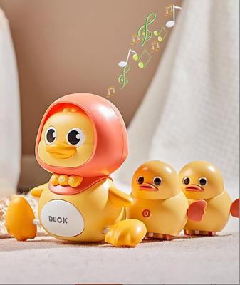 Children's Swinging Ducks, Mother and Child Walking Toy, Educational Toy, Birthday Present, Toy for Girls, Boys and Girls, Electric Awakening Animal,