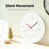 Mooas Easy To Read 30cm Wall Sweep Noiseless Wall Battery Operated Clock for Classroom Bedroom Clock, Movement, Clock,
