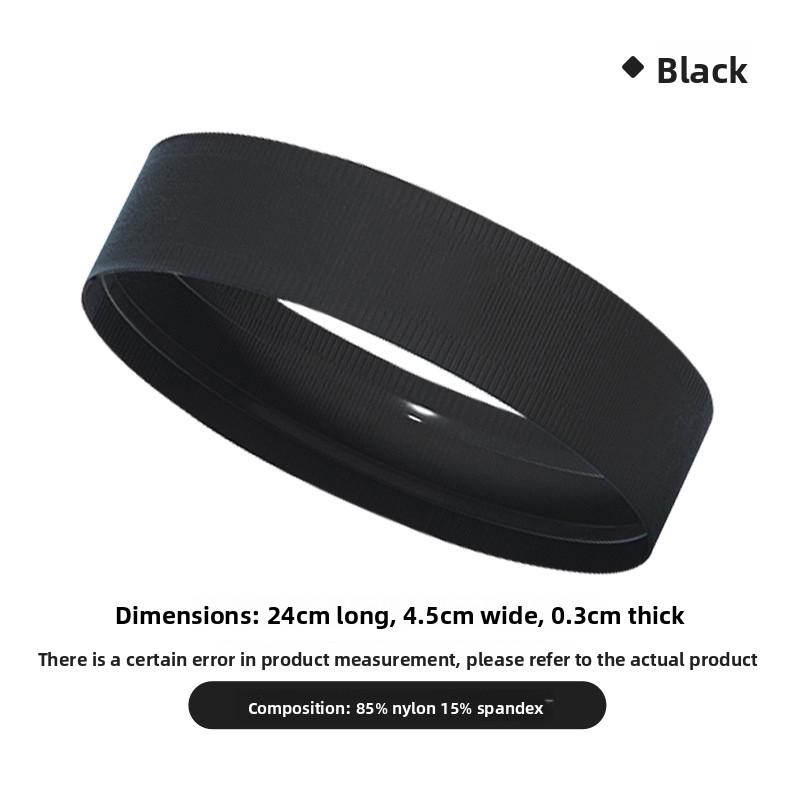

Sports headband, absorbent and quick-drying, for men and women, suitable for running, playing ball, breathable, for sports, yoga, sweat-absorbing, Black