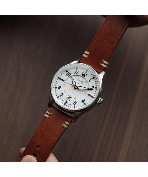 AVI-8 Hawker Hurricane Kent Newton Beyaz Kadran Otomatik AV-4094-01 Erkek Kol Saati