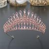 1pc Exquisite Luxury Crystal Tiara Crowns Rhinestone Prom Diadem Crown Tiara Women Bridal Wedding Hair Accessories Zircon Crown