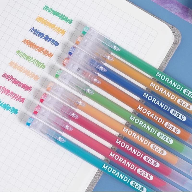 9-color Large-capacity Neutral Single-ended Highlighter Set Special Pen for Students Drawing Taking Notes and Marking Key Points