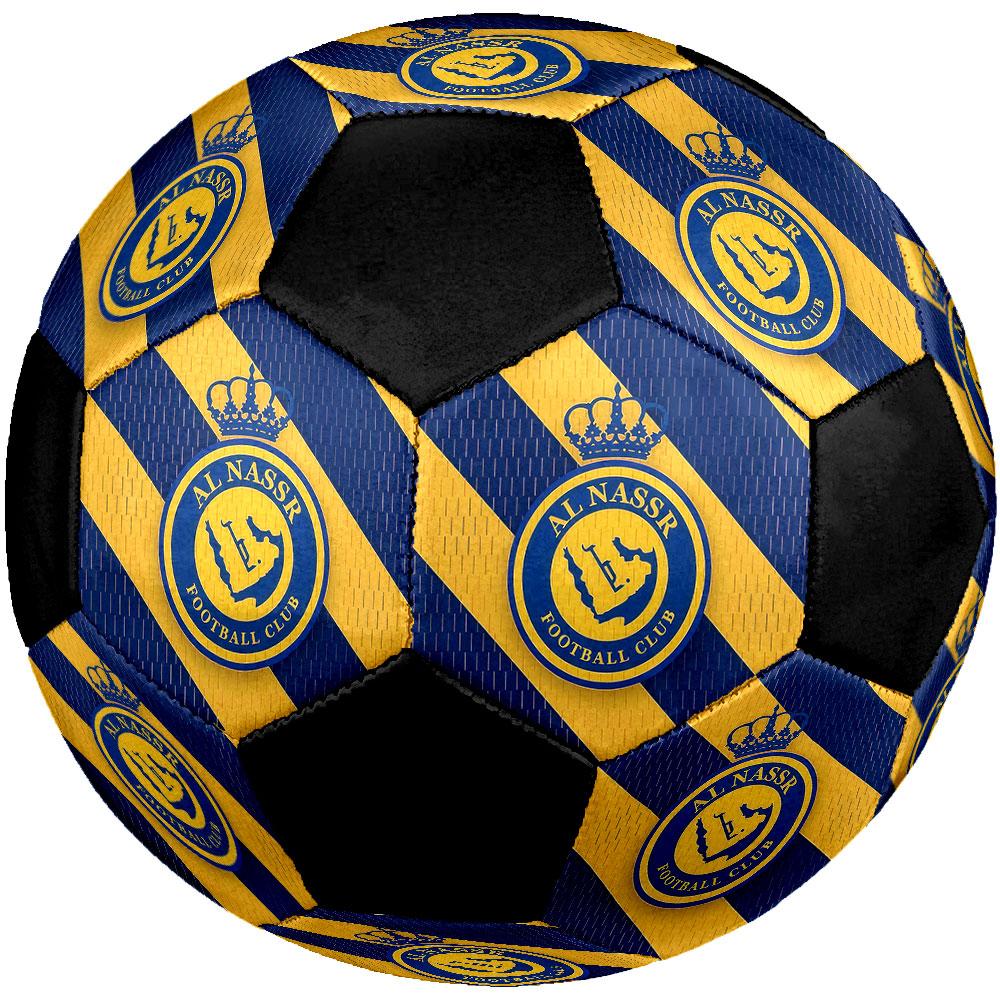 1 pz Pallone da Calcio Al-Nassr FC Taglia 5 Pallone da Calcetto Indoor alla Moda Colorato Gioco per il Cortile - Ottimo per Regalo agli Appassionati di Sport HE17