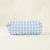 1pc Large Travel Multicolored Plaid Makeup Storage Bag Girls Brush Cosmetic Pouch Bag School Supplies Checkered Pencil Bag