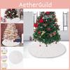 Glamorous Silver Sequin Christmas Tree Skirt 116cm Essential Festive Home Decor
