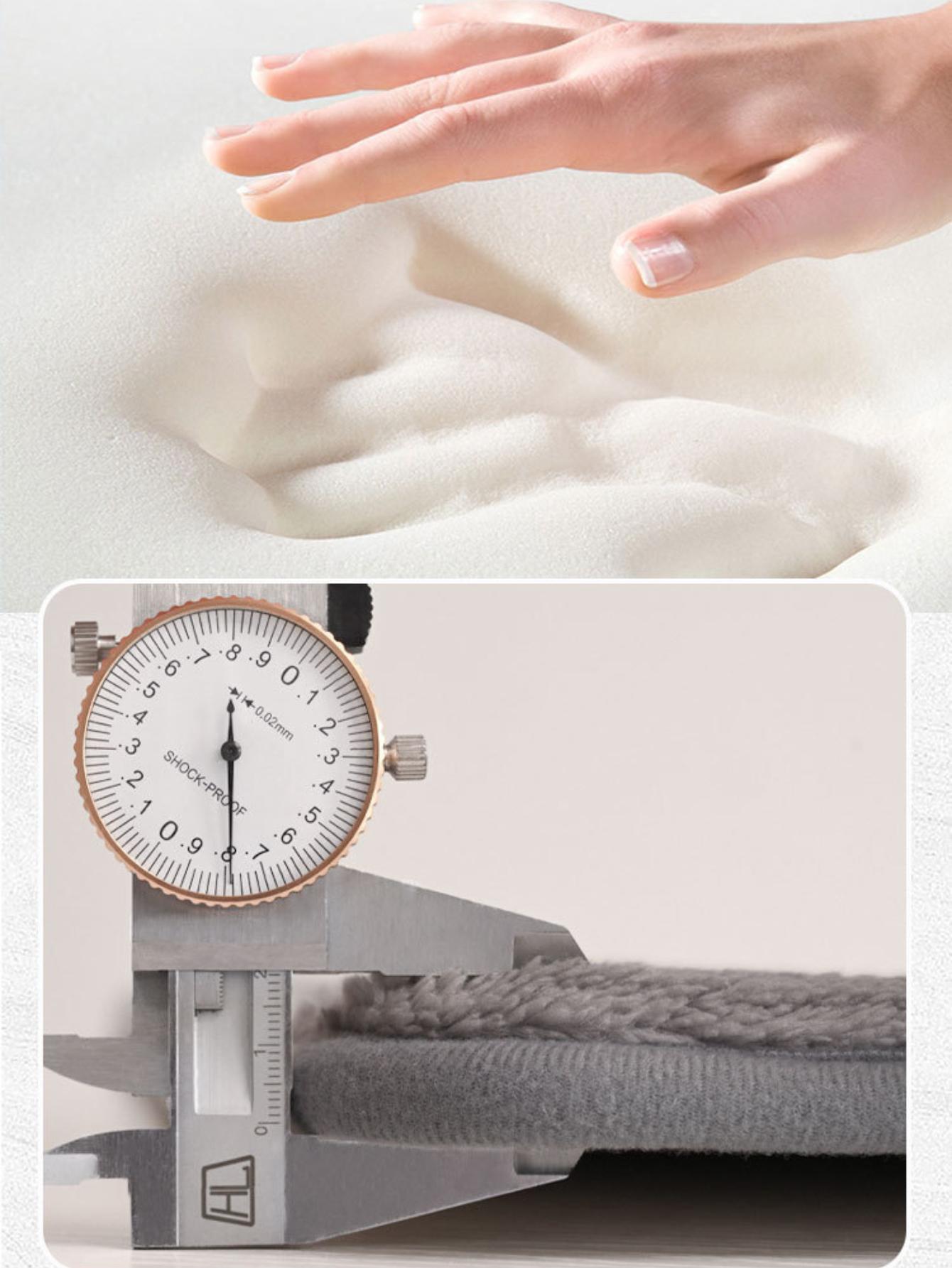 Коралловый флисовый тисненый коврик для ванной комнаты из кашемира — фото 9