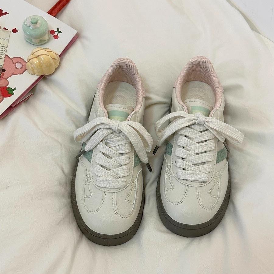 Flat white shoes summer niche trend board shoes versatile board shoes niche shoes children's new