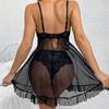 Women's Sexy Lace Sleeveless Lingerie Sleep Wear Nightdress Nighty Wedding V-neck Dress Clothes Nightgowns Nightwear