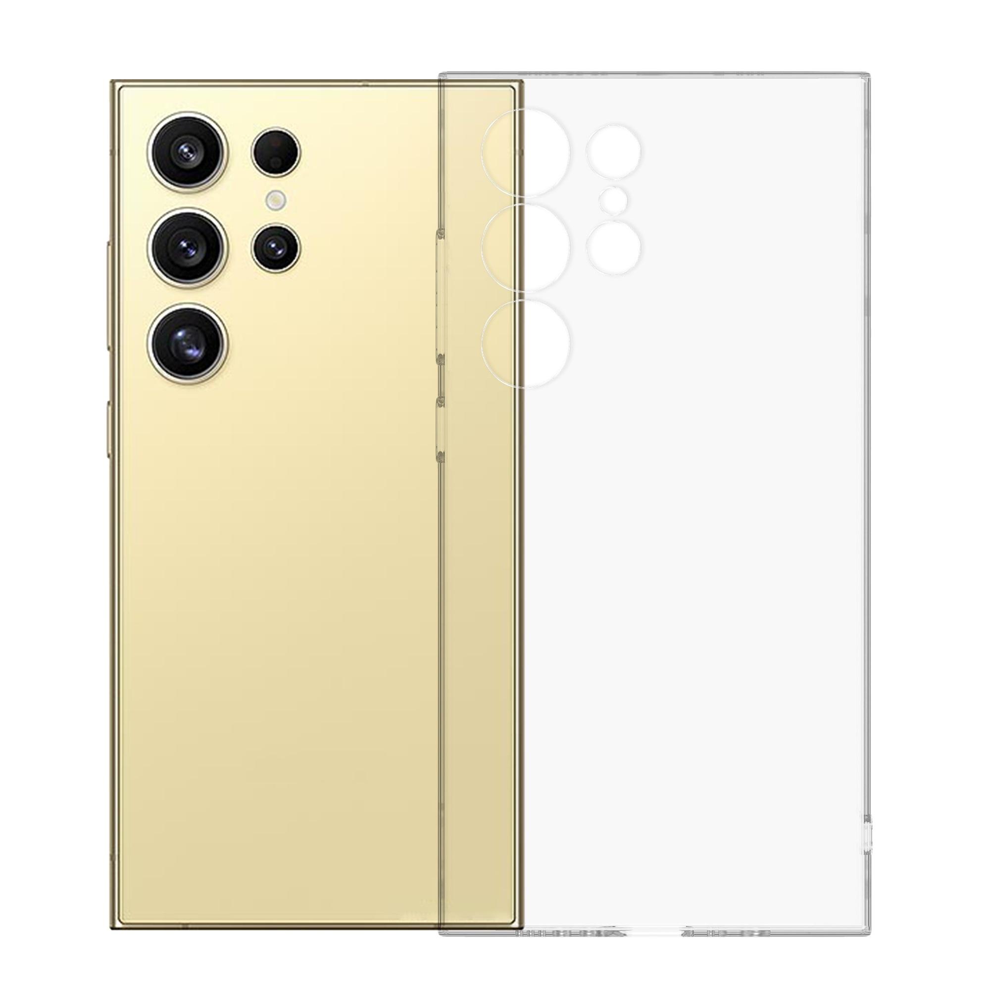 

For Samsung Galaxy S24 Ultra Clear Case KALEBOL 1.5mm Thickened TPU Shockproof Phone Cover Transparent