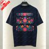 Oaxaca Floral Tee Traditional Mexican Heritage Cultural Pride Printed Tshirt Festival Travel Casual Style Cotton Tops for Women
