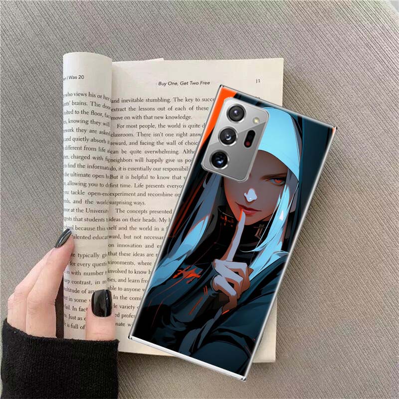 Dark Nun Phone Case for Samsung A17 A37 A57 A54 A14 A24 A34 A07 A04S A02S A12 A22 A32 A52S A16 A26 A36 A56 A72 Galaxy Note 20 10