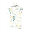 Botanical Floral Hooded Beach Towel Quick Dry Surf Poncho,Bath Towel,Sports Towels for Swimming, Beach, Surfing, Diving, Bathing
