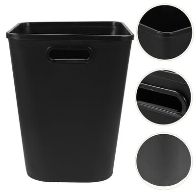 Poubelle carrée fabriquée en matériau PP résistant Capacité accrue Design minimaliste pour salle de bain, cuisine, salon, chambre à coucher