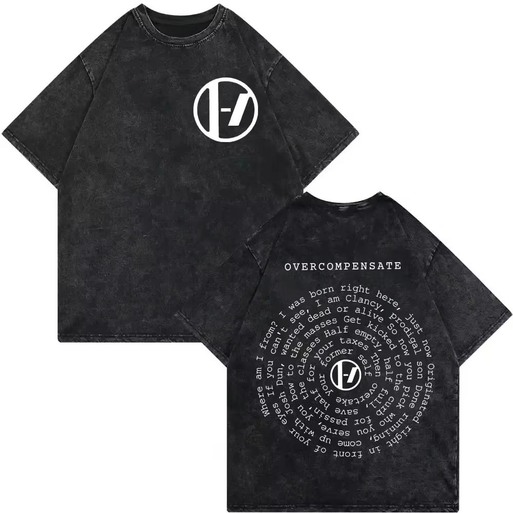 

Twenty One Pilots Clancy Tour 2025 Футболка Чоловіки Жінки Мода Вінтажний Праний Футболки Повсякденний Вільний Чиста Бавовна Футболка S