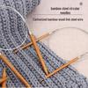 Circular Bamboo & Stainless Steel Knitting Needles Set for Handmade Sweaters, Neck Warmers, and Cuffs