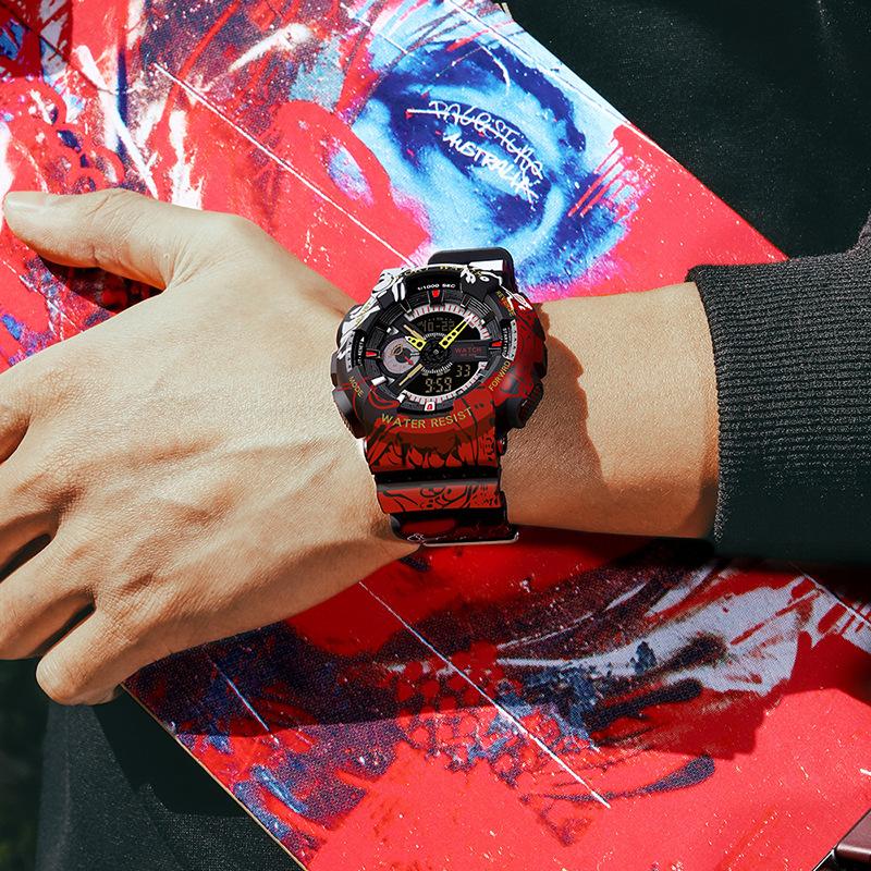 Dragon Ball ONE PIECE Joint Watch Men's and Women's Sports Luminous Waterproof Youth Student Electronic Watch Tide