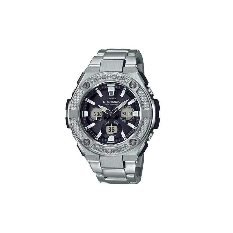 

Casio CASIOG-STEEL Series-S Disc Dual Display Steel Heart Mountaineering Waterproof Fashion Quartz Movement Stainless Steel Strap GST-S330D-1A сірий колір