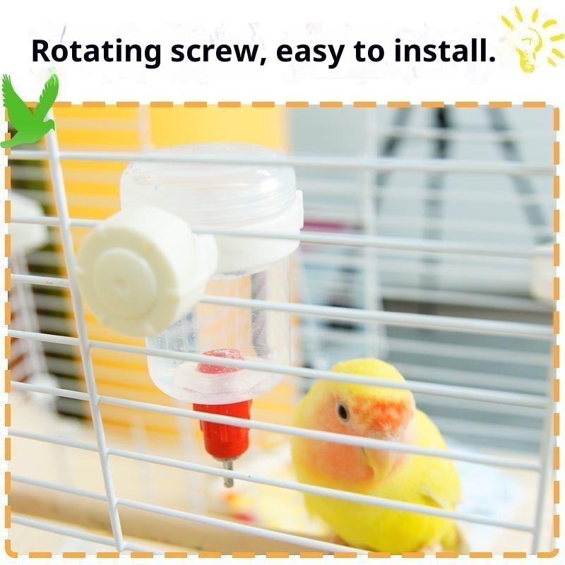 Bird Water Dispenser Leak Proof Automatic Hamster Small Animal Drinking Bottles Pet Feeder Bottles Watering Pet Supplies