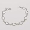 Naturlig Vit Topas Ädelsten Handgjort 925 Sterling Silver Armband 7-8" ASB-2958