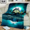 My Neighbor T-Totoro Anime Cartoon Blanket,Soft Throw Blanket for Home Bedroom Bed Sofa Picnic Travel Office Cover Blanket Kids