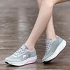 Fashion Women Platform Shoes Breathable Mesh Rocker Shoes Wedge Heels Non-slip Casual Walking Shoes