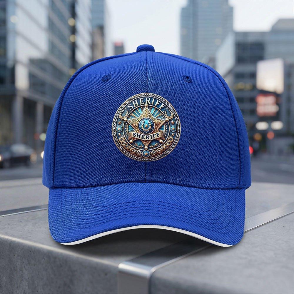 Sheriff Badge Adjustable Baseball Cap Lightweight Breathable AllSeason Daily Commuting Trendy Gift