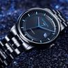 Carnival Neue Luxus MIYOTA Mechanische Uhr Herren Edelstahlarmband Wasserdicht Kalender Schwarz Automatische Uhren Für Herren 5668