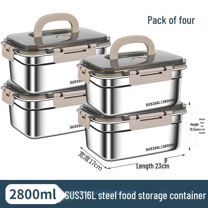 316 Stainless Steel Food Storage Container