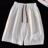 Women's Plus Size Quick-Dry Ice Silk Beach Shorts - Comfortable, Loose Fit, Solid Color, Drawstring Style