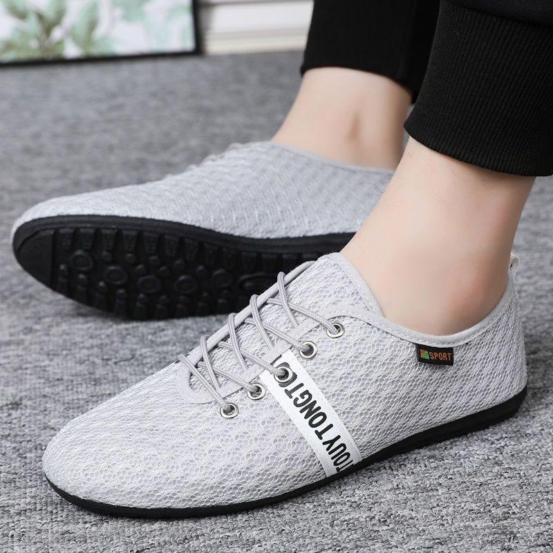 Summer mesh shoes men s breathable deodorant sports casual shoes men s mesh shoes cloth shoes Doudou shoes men s 39