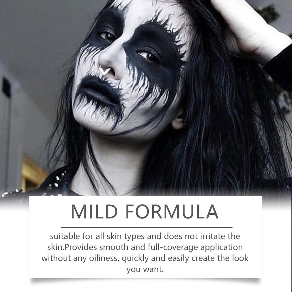 Halloween Party Quick-Dry Body Paint Liquid, Foundation Makeup, Clown Multicolor Body Paint Liquid