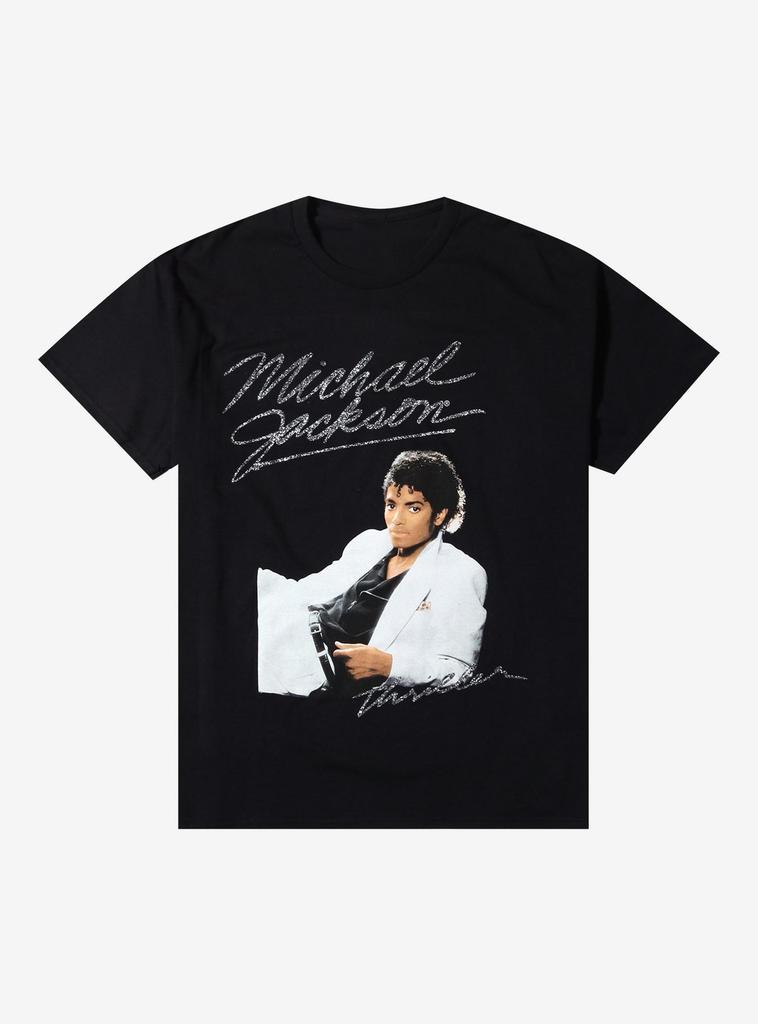 Michael Jackson Thriller Album Portrait TShirt Printed Tshirt 2026 SpringSummer Luxury Cotton Unisexs and Womens Tshirts
