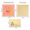 Folding Type Birthday Card 3D Light Greeting Cards New Gift Message Cards  Birthday Party Supplies