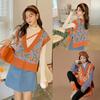 Jenter Kabelstrikk Topper Dame V-hals Strikket Genser Vest Ermeløs Pullover Topp