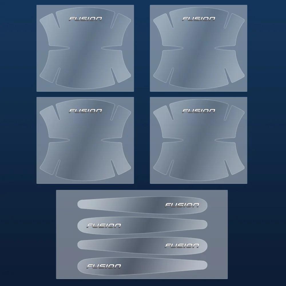 Car Sticker Ford 8pcs Transparent Car Door Handle Protector Film Sticker Anti Scratch Decal For Ford Fiesta Mondeo Fusion Explor
