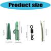 Fishing Gear Accessories Fast Change Swivels Tail Rubber Fishing Tackle Leads Clip Anti Entanglement Sleeve for Rigs