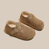 Retro All-inclusive Birkenstocks, Winter New Heightening and Piling Warm Snow Cotton Shoes, Birkenstocks Fluffy Single Shoes